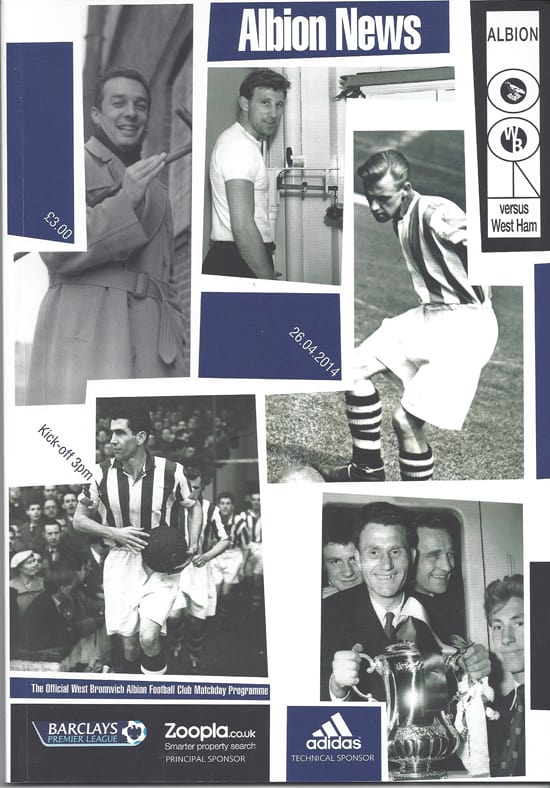 West Bromwich Albion FC  v West Ham United FC